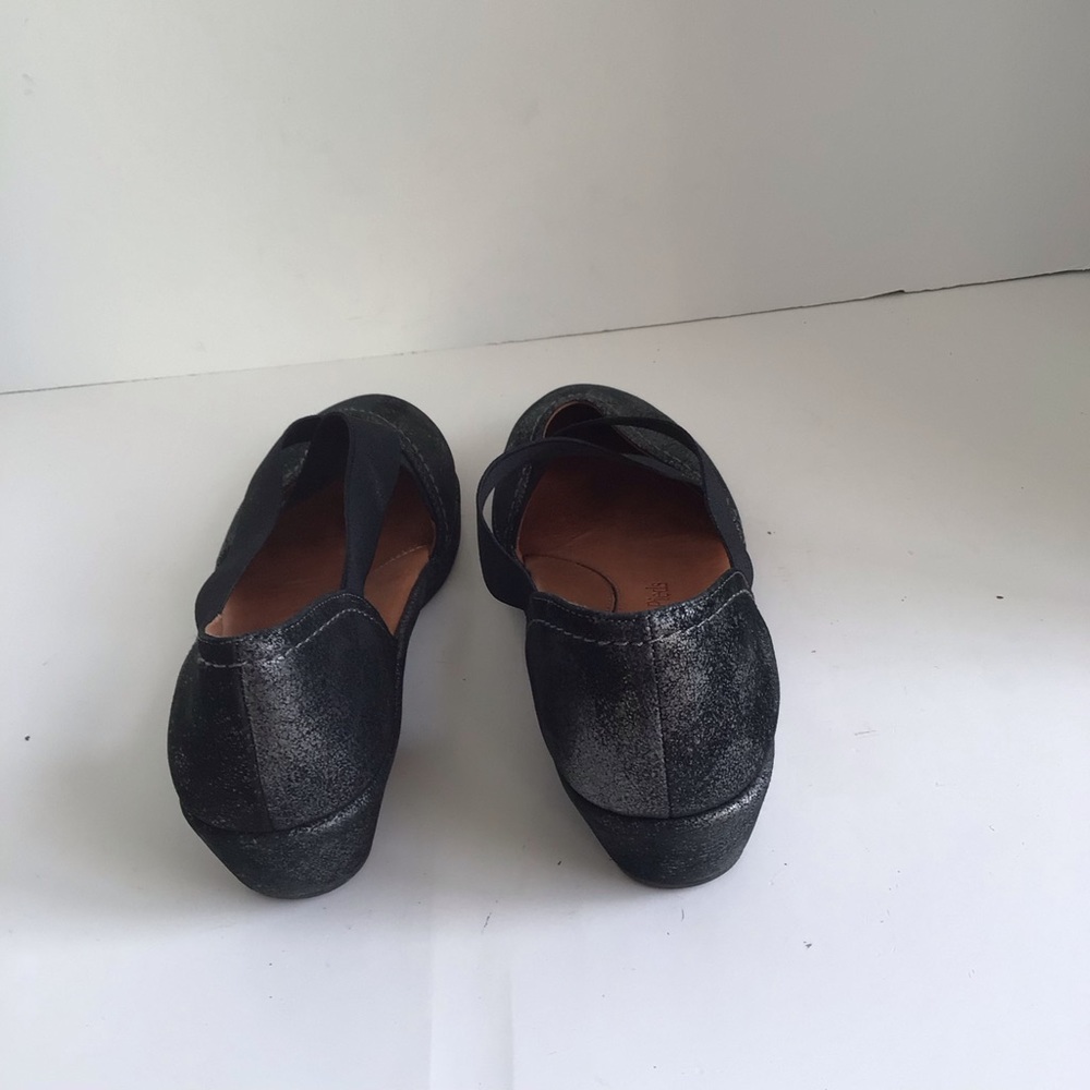 L'Amour Des Pieds Bane Demi Criss Cross Strap Leather Wedges Size 7 - Picture 5 of 14